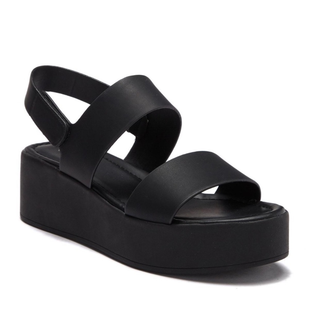 Call it spring black platform sandals. Dr. Martens style